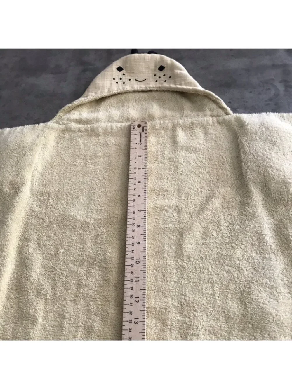 Pottery Barn Kids Bumble Bee Towel Hooded Baby Muslin Organic Cotton Yellow